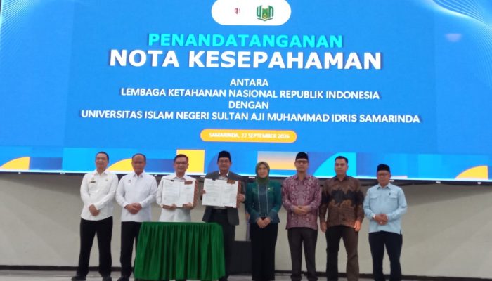 UINSI Samarinda Jalin MoU Dengan Lemhannas RI, Siapkan Generasi Muda Berdaya Saing dan Berwawasan Kebangsaan