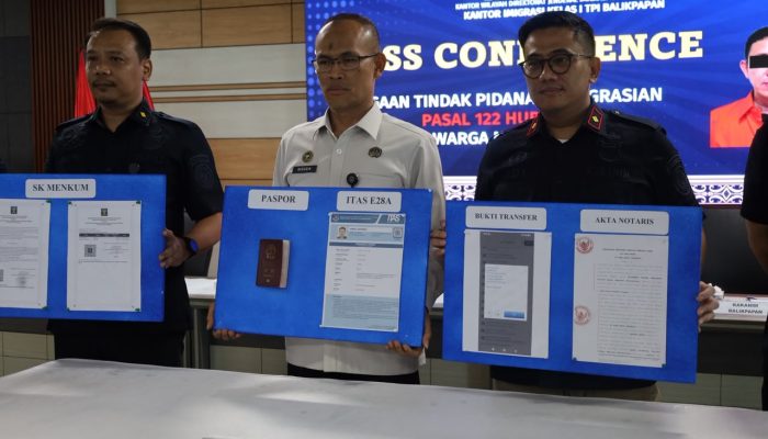 Imigrasi Kelas I TPI Balikpapan Gerak Cepat, Tetapkan WNA Tiongkok Sebagai Tersangka Penyalahgunaan Izin Tinggal Investor